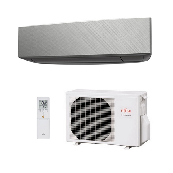 Fujitsu air conditioning design series wall unit 2.5 kW BTU 9000 - dark gray