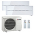 Mitsubishi MultiSplit Duo wall-mounted Diamond appliances 2x MSZ-LN25 + MXZ-2F33 | 2x 2.5 kW - White