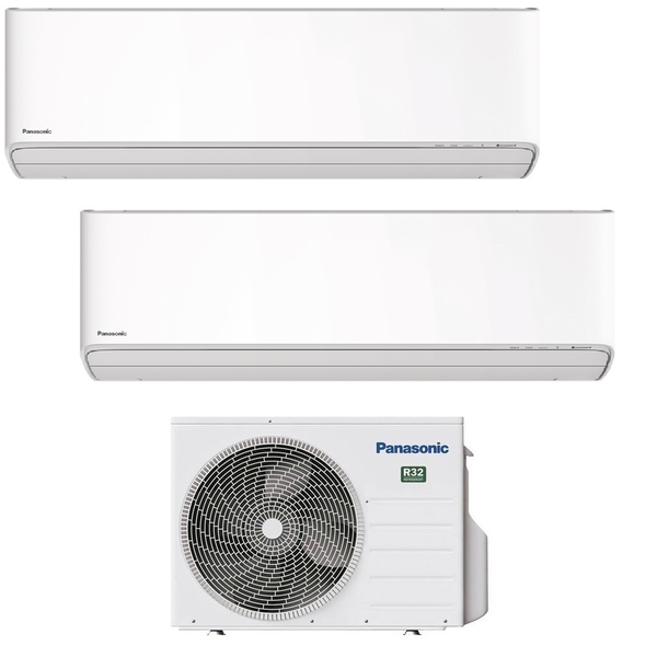 Panasonic Etherea MultiSplit Duo wall-mounted appliances 2x CS-Z20ZKEW + CU-2Z35TBE | 2x 2 kW - White