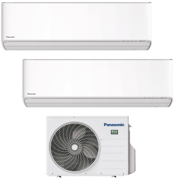 Panasonic Etherea MultiSplit Duo wall-mounted appliances CS-Z25ZKEW + CS-Z35ZKEW + CU-2Z41TBE| 2.5 kW + 3.5 kW - White