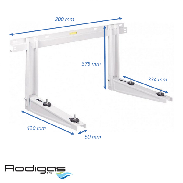 Rodigas MS230 Universal Wall Bracket Support for Air Conditioner 120 kg