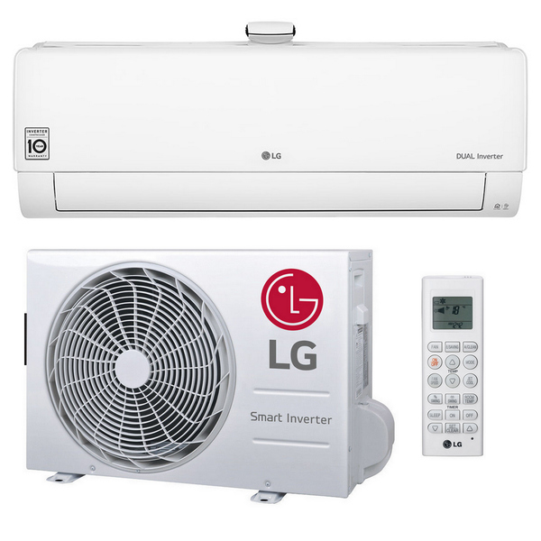 Lg Air Conditioner R32 Wall Unit Dual Cool Ap09rt 2 5 Kw I 9000 B - How Much Do Wall Mounted Air Conditioners Cost