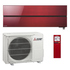 Mitsubishi Airconditioner R32 Wandunit Diamant MSZ-LN35VGR 3,5 kW I 12000 BTU - Rood