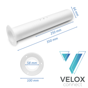 Conduit mural VELOX pour climatiseurs 64mm - 350mm